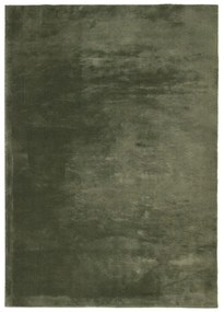 HUARTE erdőzöld rövid szálú puha és mosható szőnyeg 160x230 cm