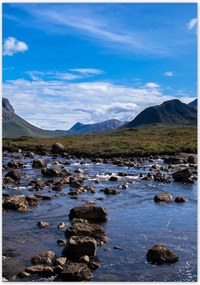 Poszterek 70x100 Kő folyó Hegyek