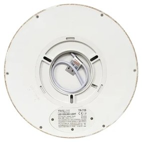 LED mennyezeti lámpa, 18 W, 230 V, 3000/4000/6500 K, átm. 23 cm, bézs