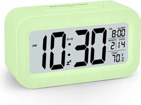 Digitális Ébresztőóra LCD Zöld
