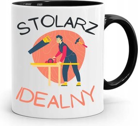 Bögre Fekete Ajándék Asztalosnak Tökéletes Asztalos fényképes nyomtatással