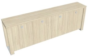 Verno+ alacsony szekrény 260 x 46 x 90 cm, akác