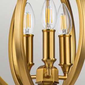 Feiss FE-CORINNE-3P-S-BB - Csillár láncon CORINNE 3xE14/60W/230V