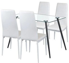 Cruz 4+1 étkező garnitúra fehér