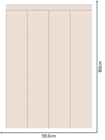 PIPPER. Textil öntapadó tapéta - Egy téglalap - Barna színű Méret: 100cm, Szín: Sápadt