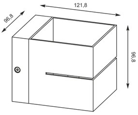 Zuma Line 91066-N - Fali lámpa TRANSFER WL 1xG9/40W/230V fehér