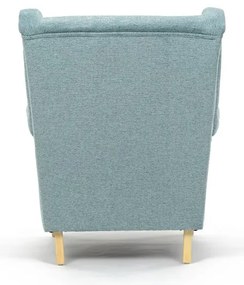 Füles fotel zöld szövettel. AK-388 GRN2