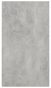 betonszürke szerelt fa könyv-/tálalószekrény 50 x 25 x 80 cm