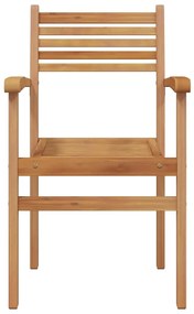 Kerti összecsukható székek 4 pcs Barna 55.5 x 55.5 x 90 cm