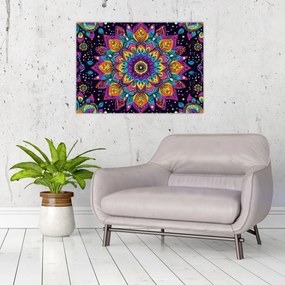 Kép - Kaleidoszkópos mandala (70x50 cm)