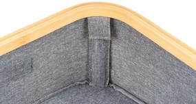 G21 tárolódoboz 30 x 30 x 15 cm, bambusz, fedéllel, szürke