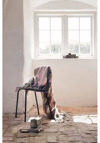 Rózsaszín-barna gyapjúkeverék takaró 130x190 cm Maze – Mette Ditmer Denmark