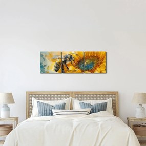 Kép - Méh, akvarell (órával) (90x30 cm)