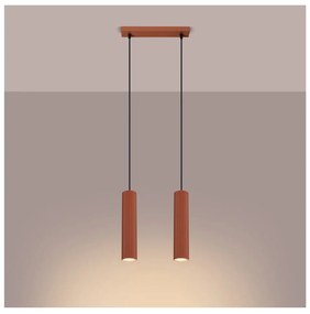 Téglavörös függőlámpa Gleam – Sollux