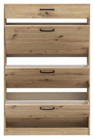 Cipőtároló KAVI artisan tölgy