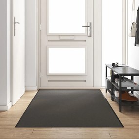 Ajtószőnyeg Antracit és fekete 120 x 300 cm Poliamid és PVC