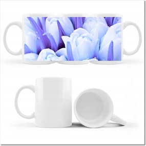 Fotó bögre Kék tulipánok