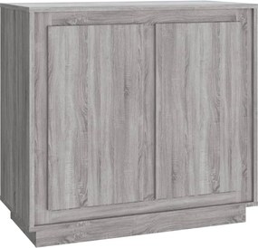 vidaXL szürke sonoma színű szerelt fa tálalószekrény 80 x 34 x 75 cm