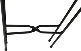 Virágtartó, fekete/arany, JUDE TYP 2