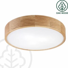 Brilagi - LED mennyezeti lámpa CARVALHO MODERN 3xE27/60W/230V átmérő 47,5 cm tölgy
