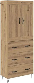 vidaXL Magasfiú fiókkal Artisan tölgy 69,5 x 34 x 180 cm Faanyag