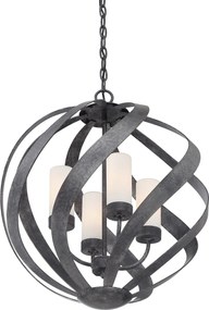 Quintiesse klasszikus loft vintage kültéri függeszték blacksmith fekete opál elsqnblacksmith4pobk IP44