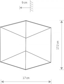 NOWODVORSKI 8141 TRIANGLES Modern Kültéri Fali Lámpa LED IP54
