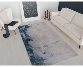 Kék-krémszínű mosható futószőnyeg 200x80 cm - Vitaus