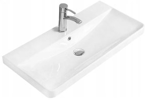 Mexen Dagna részben munkalapba épített mosdó 81 x 39 cm, Fehér - 21998000