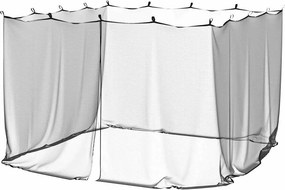 vidaXL fekete kültéri szúnyogháló 220 hálós 300 x 300 x 200 cm