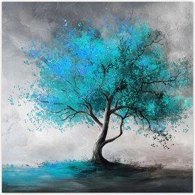 Poszterek 70x70 Kék fa Modern Art