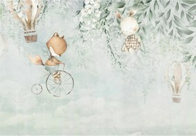 Flizelin fotótapéta Róka és nyúl a gyerekerdőben 254x184 +ragasztó