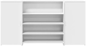 vidaXL recepciós pult fehér 200x50x103,5 cm szerelt fa