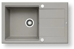 Pyramis 70083801 - SPARTA PLUS LUX 78x48 cm gránit konyhai mosogató, szürke