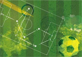 Fotótapéta Futball Dinamika stratégia Zöld vonalak 368x280 szoba +ragasztó