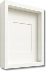 3D mély képkeret 30x40 cm kézműves moha képkeret fehér