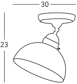 Kolarz 731.10.54 - Spotlámpa NONNA 1xE27/75W/230V