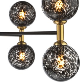 Dar Lighting modern mennyezeti lámpa takara matt fekete dartak2354-21