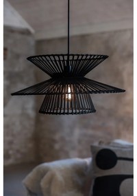 Fekete függőlámpa bambusz búrával ø 57 cm Duplici – Markslöjd