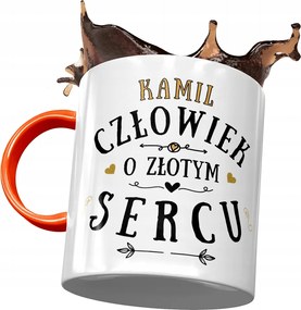 Narancssárga Bögre Kamilla Férj Kolléga Ajándék Nyomtatott Fotóval