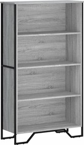 vidaXL szürke sonoma színű szerelt fa könyvespolc 80 x 31 x 137,5 cm