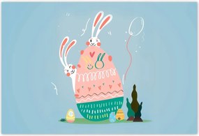 Poszterek 155x105 Nyuszi Húsvét