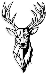 Fali dekoráció 42x70 cm szarvas fém