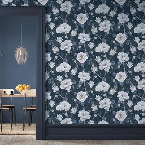 Arthouse Signature 2 Ashley Floral kék virágos papír tapéta – 925505