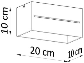 Sollux SL.0383 - Mennyezeti lámpa LOBO 2xG9/40W/230V fehér