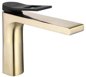 Fürdőszobai csaptelep REA Soul Gold mat black low