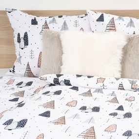 4Home Pamut ágynemű Frugal Winterland, 220 x 200cm, 2 db 70 x 90 cm, 220 x 220 cm, 2 db 70 x 90 cm