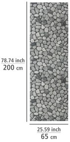 Szürke műanyag fürdőszobai kilépő 65x200 cm Sassi – Wenko