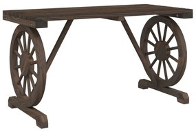 tömör fenyőfa kerti asztal 115 x 55 x 65 cm