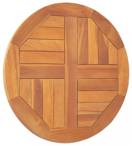 kerek tömör tíkfa asztallap 2,5 cm 50 cm